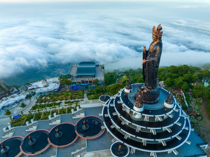 Avalokiteśvara Bodhisattva is a famous Buddha statue in Vietnam.
