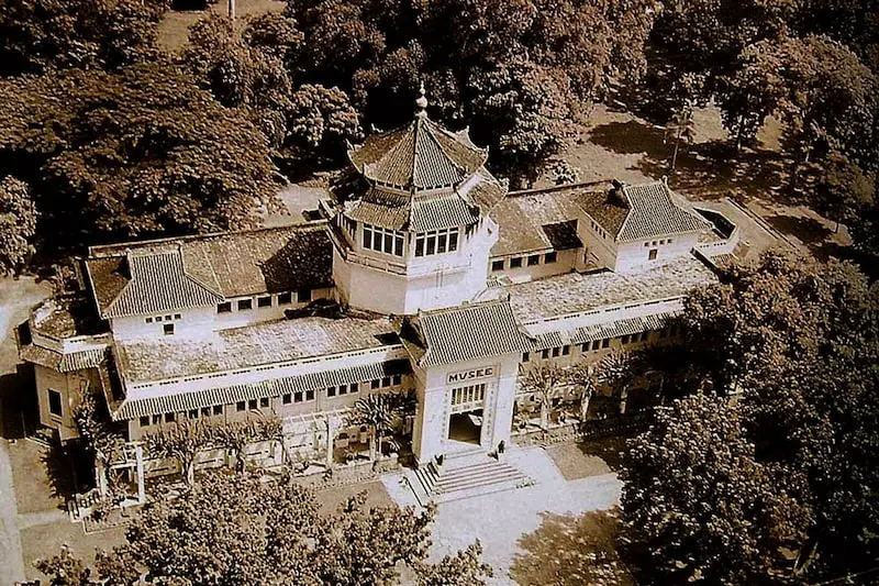 The museum from above in the old days