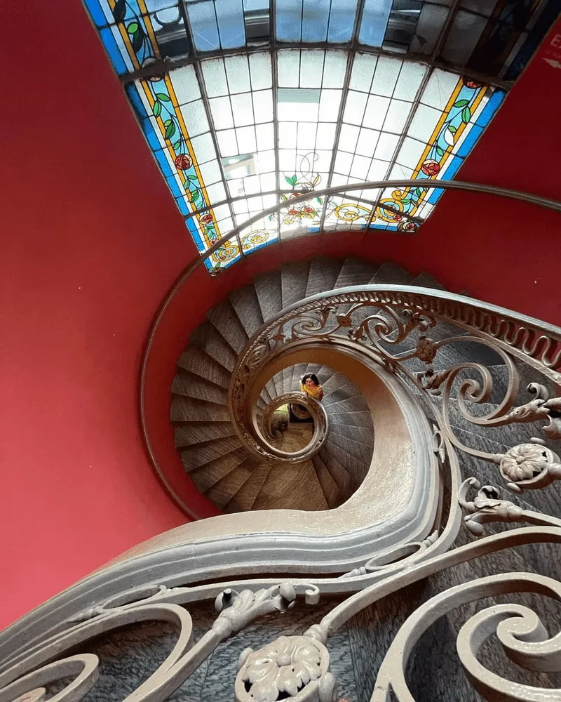 Spiral staircase – The museum’s most photogenic corner