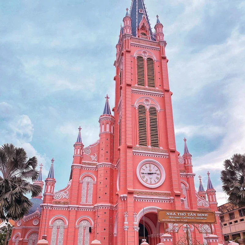 Tan Dinh Church or Pink Church - iconic Ho Chi Minh landmark