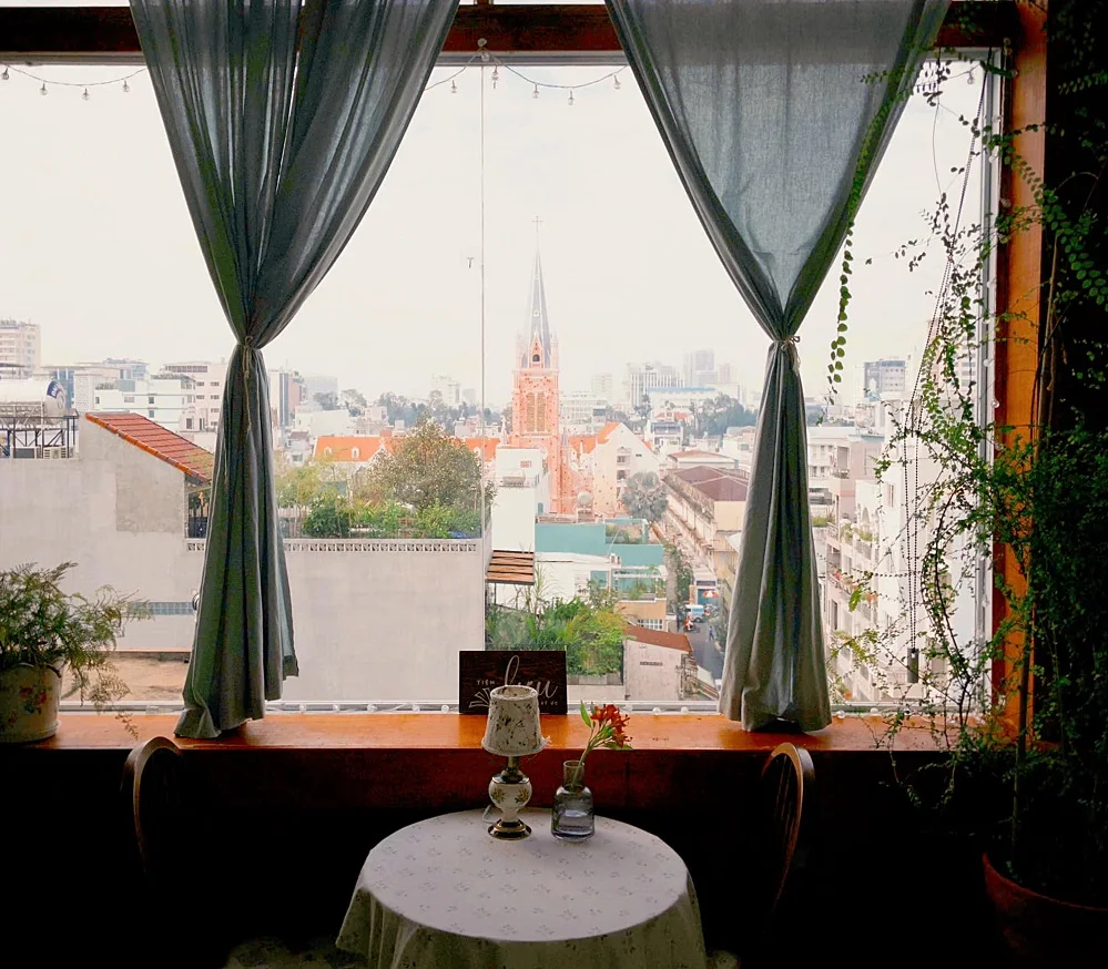 Visitors can explore charming vintage cafes nearby after their church tour 