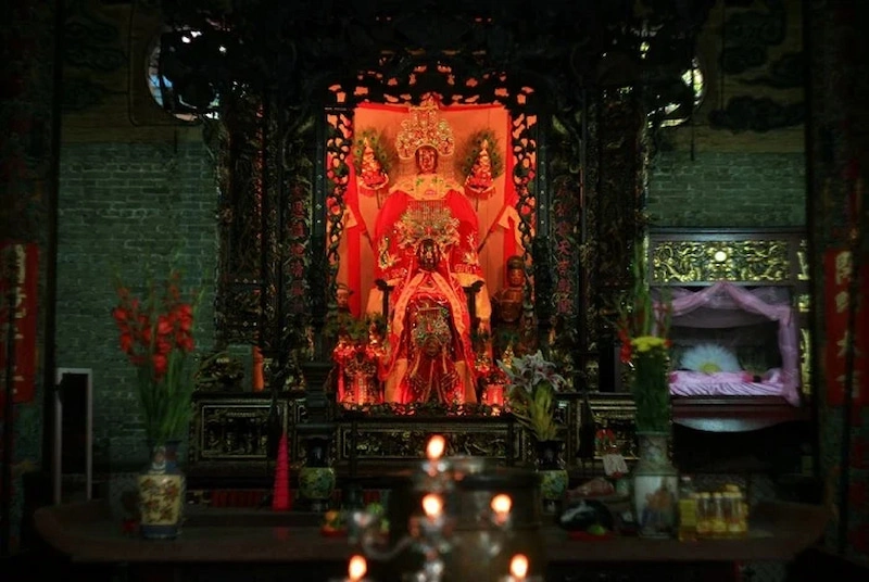 The Main Hall of Thien Hau Pagoda, dedicated to Mazu – the Goddess of the Sea