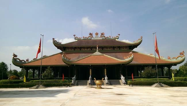The temple grounds are spacious and airy